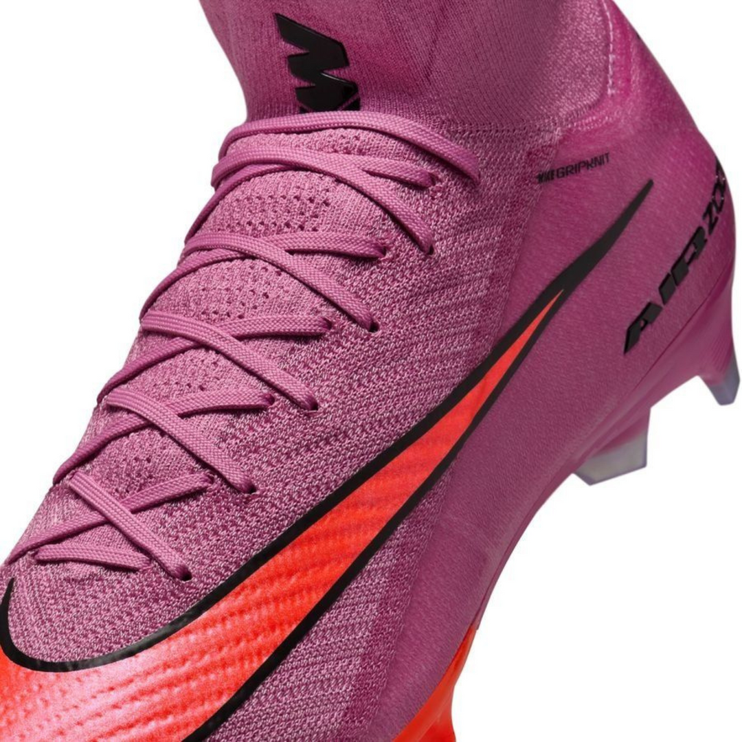 Zoom Superfly 10 Elite FG - Magic Flamingo/Total Crimson/Black by Nike at NUMBER 10 - Buy Now!