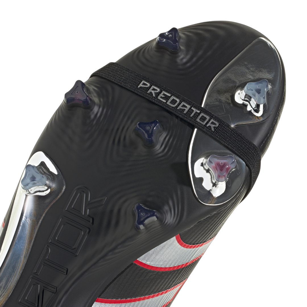 Predator Elite BSR FT FG - Core Black/Silver Metallic/Vivid Red by adidas at NUMBER 10 - Buy Now!