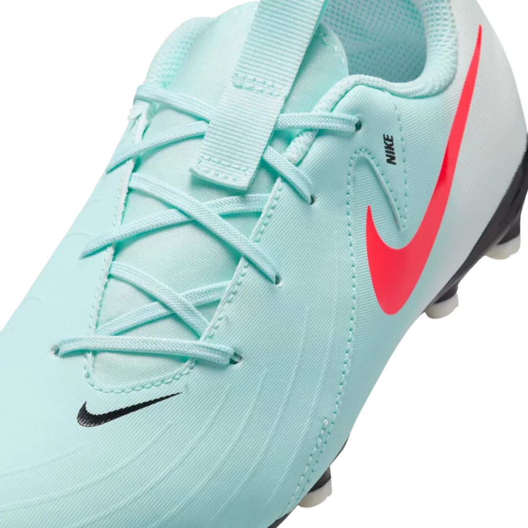 Jr Phantom GX II Academy FG/MG - Mint/Atomic Red/Off Noir by Nike at NUMBER 10 - Buy Now!