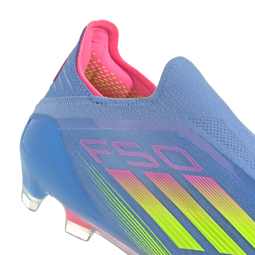 F50 Elite LL FG - Blue Fusion/Lucid Lemon/Lucid Pink by adidas at NUMBER 10 - Buy Now!