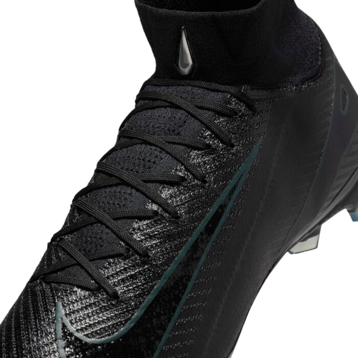 Zoom Superfly 10 Elite FG - Black/Deep Jungle/Black by Nike at NUMBER 10 - Buy Now!