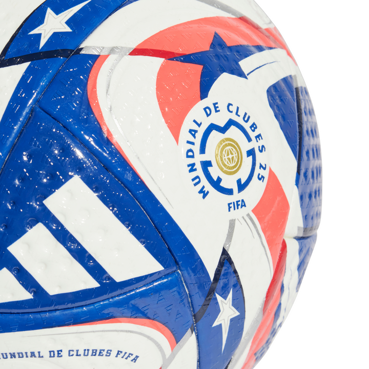 Fifa Club World Cup Pro Ball 24/25 - White/Power Blue/Dark Blue/Lucid Red by adidas at NUMBER 10 - Buy Now!