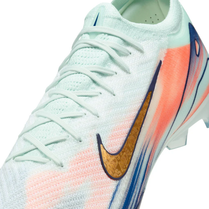 Zoom Vapor 16 Elite MDS FG - Barely Green/Metallic Gold Coin/Crimson Pulse by Nike at NUMBER 10 - Buy Now!