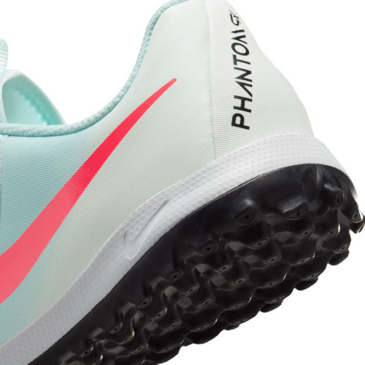 Jr Phantom GX II Academy TF - Mint/Atomic Red/Off Noir by Nike at NUMBER 10 - Buy Now!