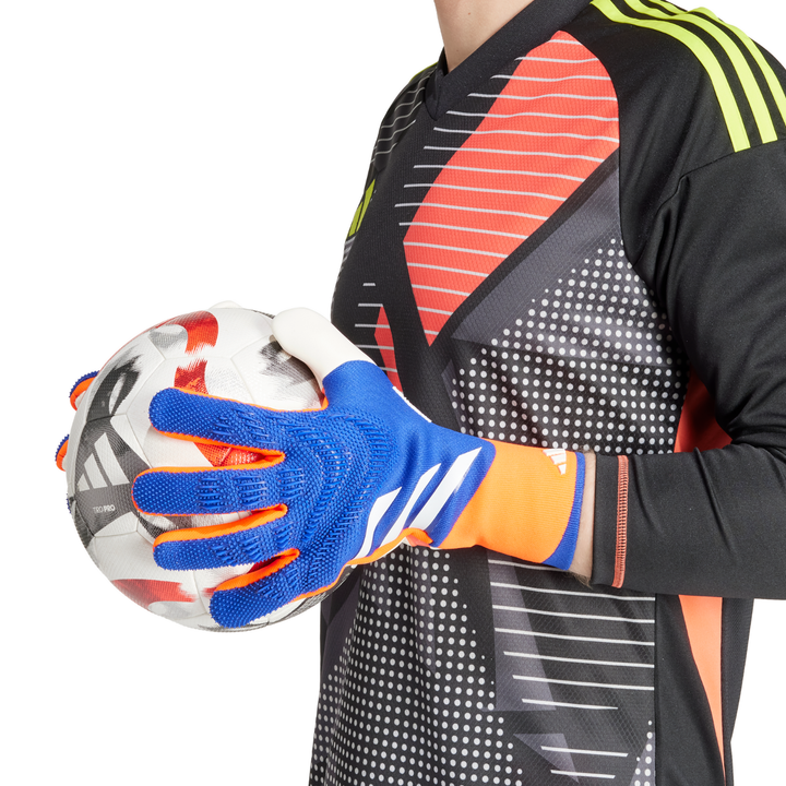 Predator GoalKeeper Gloves Pro - Lucid Blue/Solar Red/White