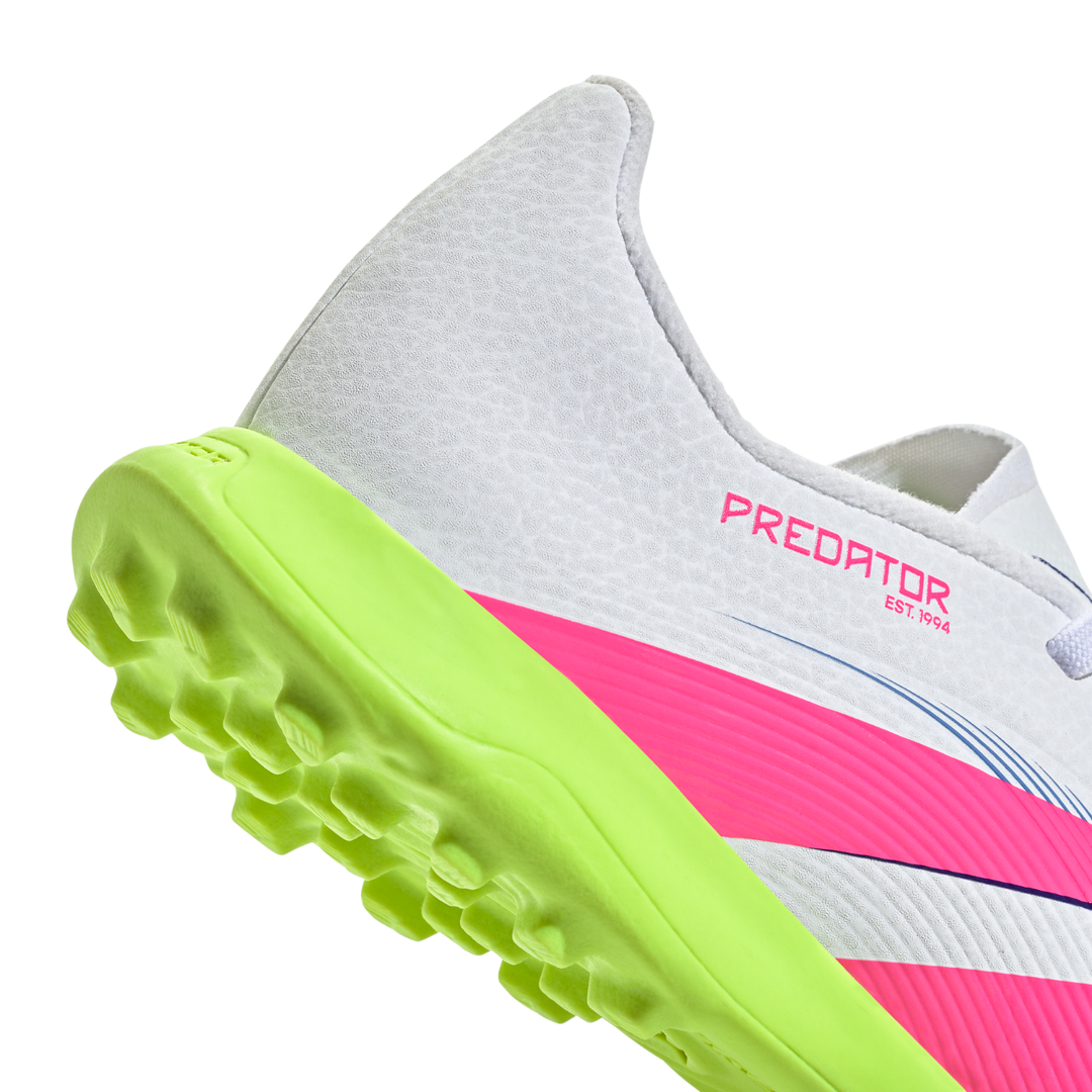Kids Predator League TF - Cloud White/Lucid Pink/Lucid Lemon by adidas at NUMBER 10 - Buy Now!