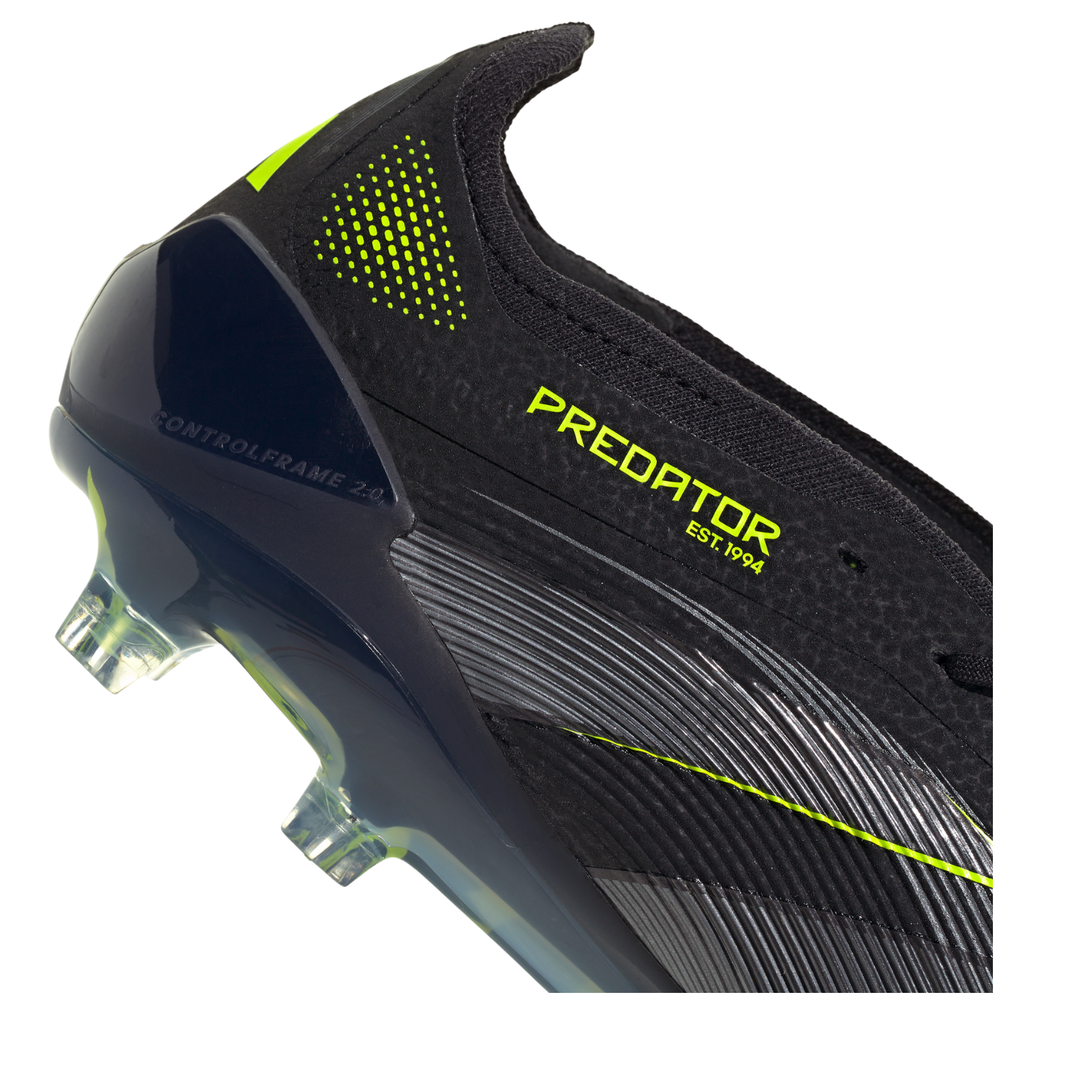 Predator Elite FT FG -  Core Black/Carbon/Lucid Lemon by adidas at NUMBER 10 - Buy Now!