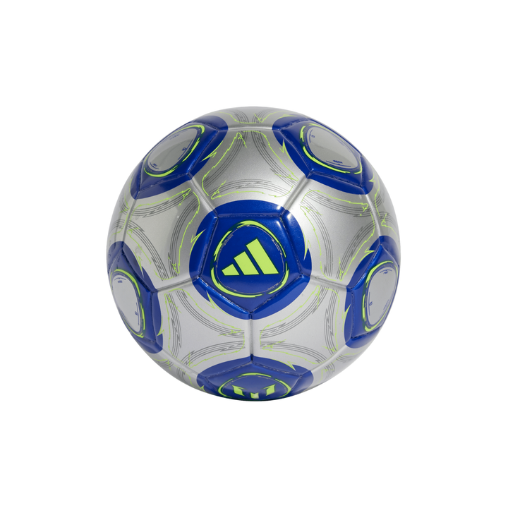 Messi Mini Ball - Silver Metallic/Lucid Blue/Solar Yellow by adidas at NUMBER 10 - Buy Now!