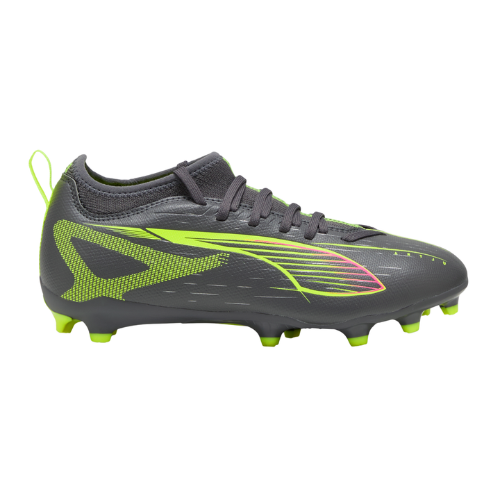 Kids Ultra 5 Match FG/AG - Matte Aged Silver/Yellow Alert/Aged Silver by Puma at NUMBER 10 - Buy Now!