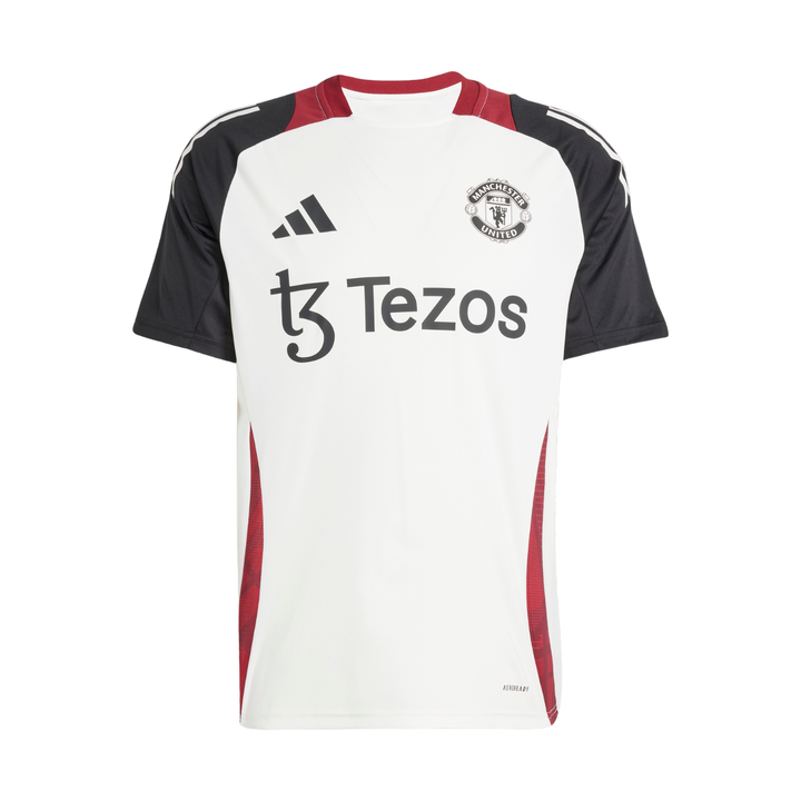 Manchester United Tiro Training Shirt 24/25 - Off White/Black