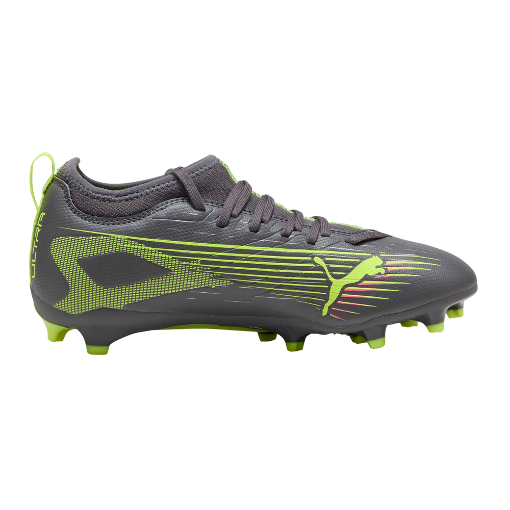 Kids Ultra 5 Match FG/AG - Matte Aged Silver/Yellow Alert/Aged Silver by Puma at NUMBER 10 - Buy Now!
