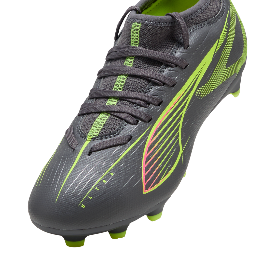 Kids Ultra 5 Match FG/AG - Matte Aged Silver/Yellow Alert/Aged Silver by Puma at NUMBER 10 - Buy Now!