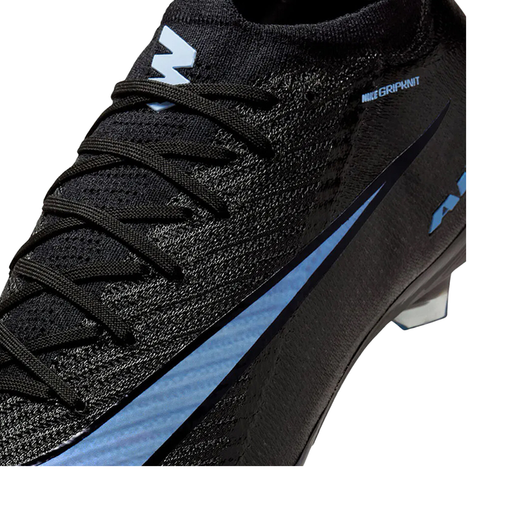 Zoom Vapor 16 Elite FG - Black/Ice Blue by Nike at NUMBER 10 - Buy Now!