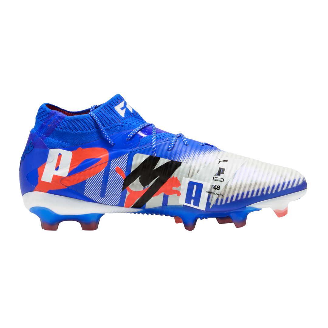 Future 8 Ultimate Forever FG - White/Ultra Blue/Feather Gray/Black/Glowing Red by Puma at NUMBER 10 - Buy Now!