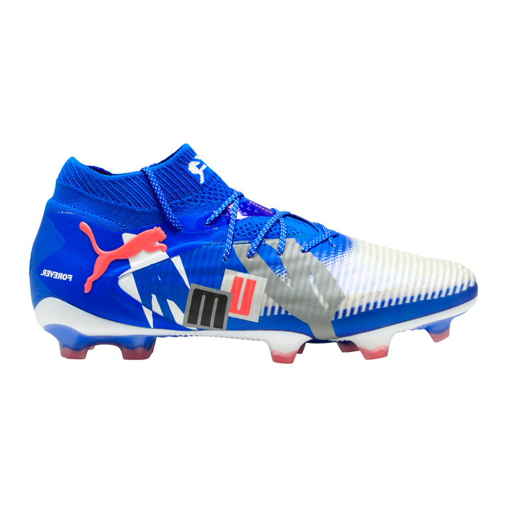 Future 8 Ultimate Forever FG - White/Ultra Blue/Feather Gray/Black/Glowing Red by Puma at NUMBER 10 - Buy Now!