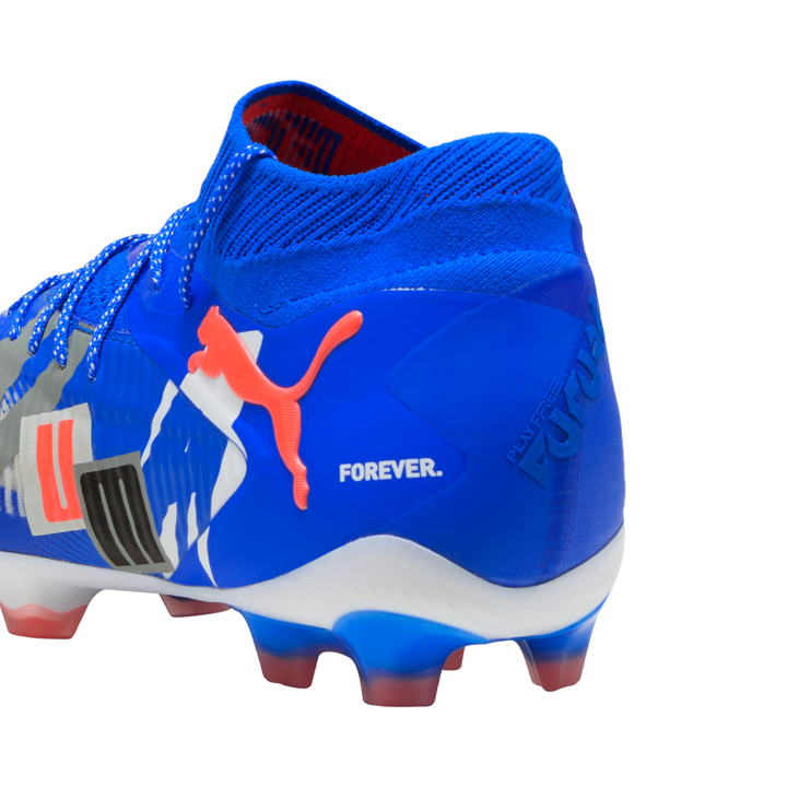 Future 8 Ultimate Forever FG - White/Ultra Blue/Feather Gray/Black/Glowing Red by Puma at NUMBER 10 - Buy Now!