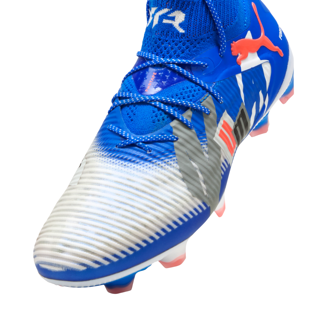 Future 8 Ultimate Forever FG - White/Ultra Blue/Feather Gray/Black/Glowing Red by Puma at NUMBER 10 - Buy Now!