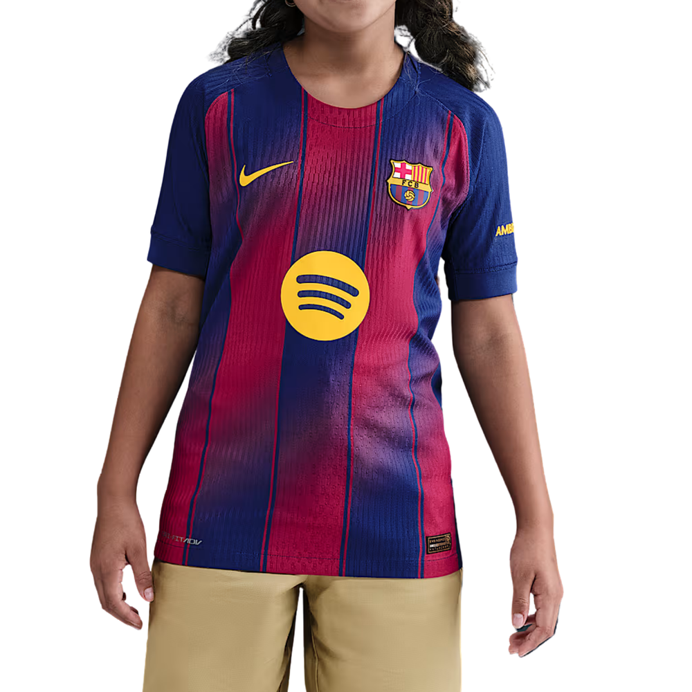FC Barcelona Youth Match Home Shirt 25/26 by Nike at NUMBER 10 - Buy Now!