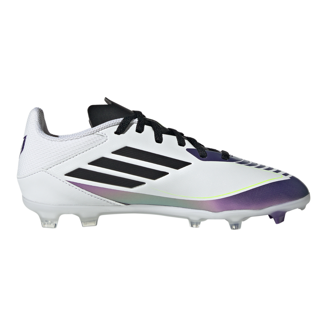 Kids F50 League FG/MG Messi - Cloud White/Core Black/Purple