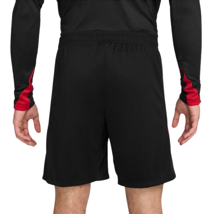 Liverpool FC Strike Shorts 24/25 - Black/Gym Red/Light Orewood Brown