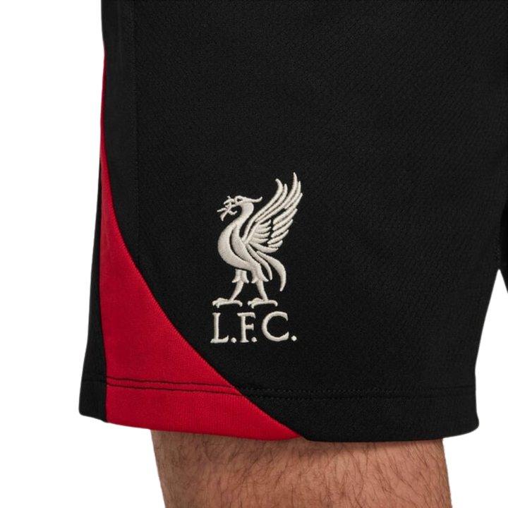 Liverpool FC Strike Shorts 24/25 - Black/Gym Red/Light Orewood Brown