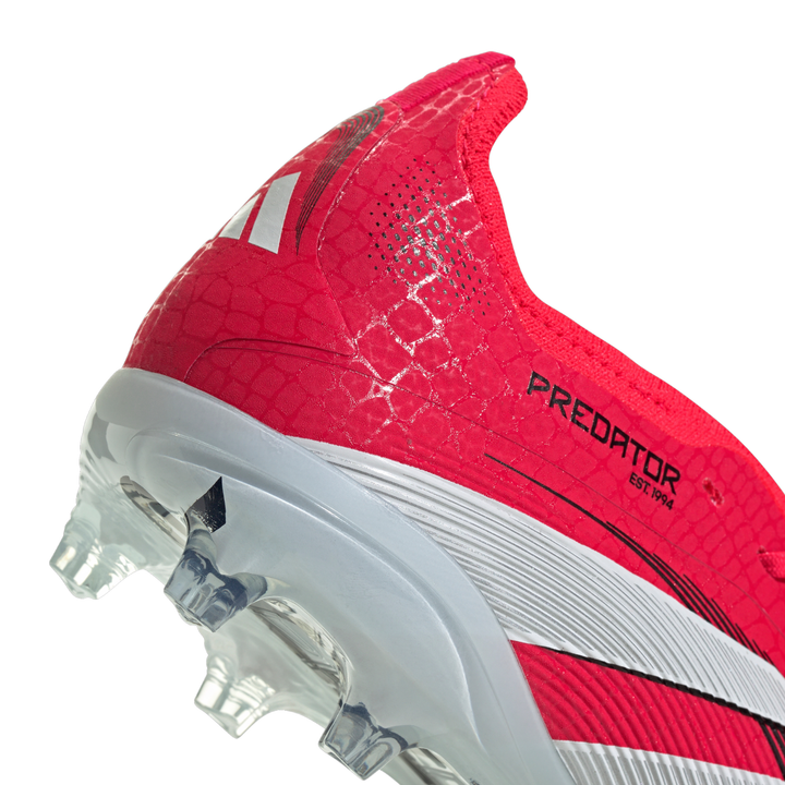 Kids Predator Elite FT FG - Lucid Red/White/Core Black by adidas at NUMBER 10 - Buy Now!