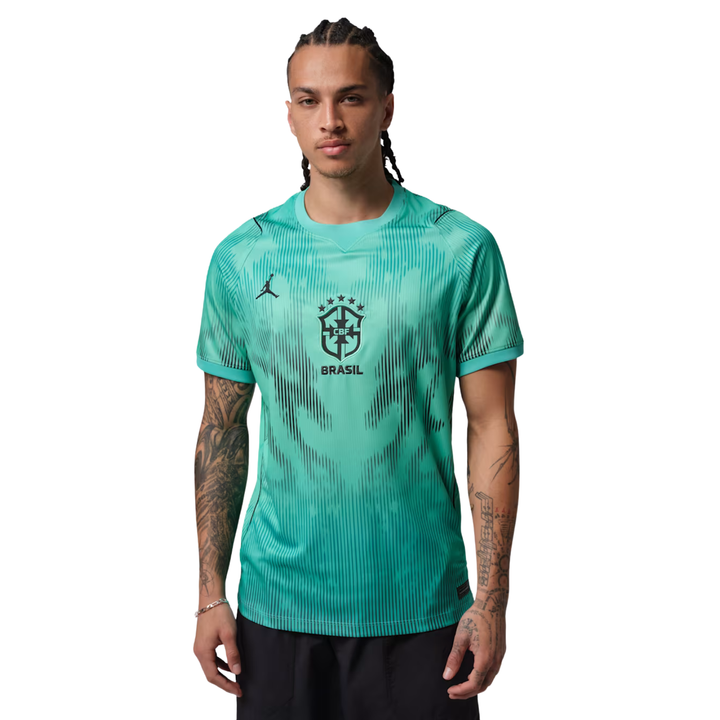 Brazil x Jordan Away Stadium Goalkeeper Shirt 26 by Nike at NUMBER 10 - Buy Now!