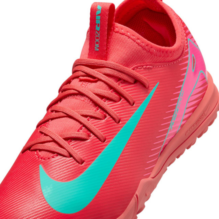 Jr Zoom Vapor 16 Academy TF - Ember Glow/Aurora Green