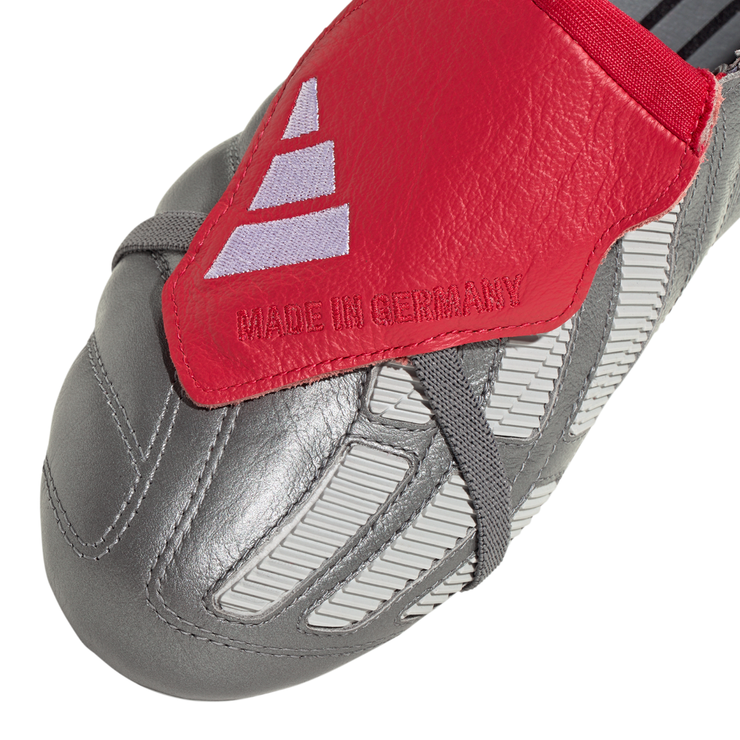 Predator Mania Gunmetal Elite FG - Iron Metal/Grey Two/Pure Ruby by adidas at NUMBER 10 - Buy Now!