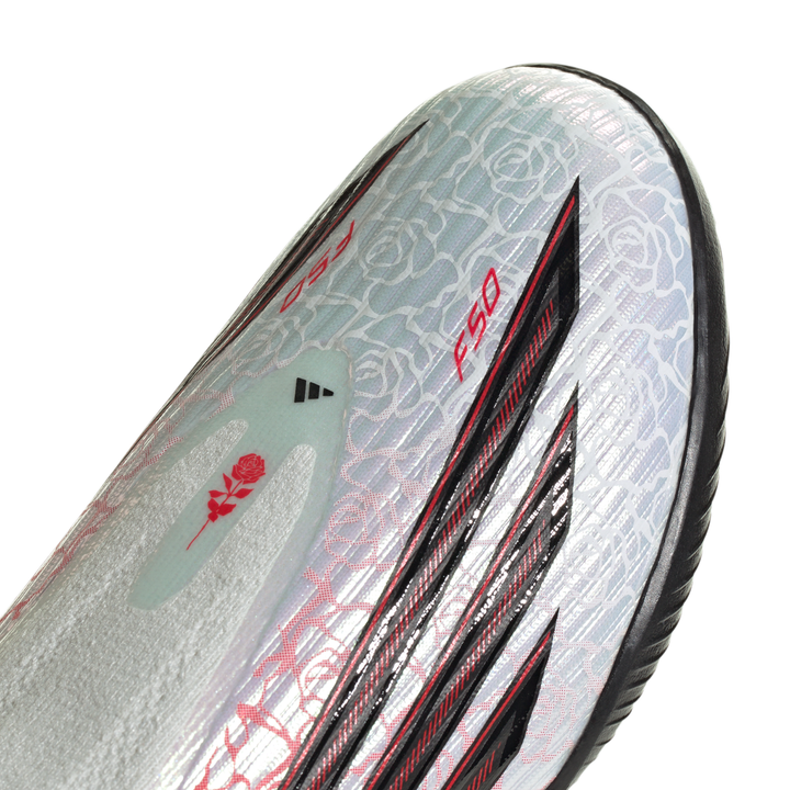 Kids F50 League LL TF ‘LY’ - Footwear White/Core Black/Lucid Red by adidas at NUMBER 10 - Buy Now!