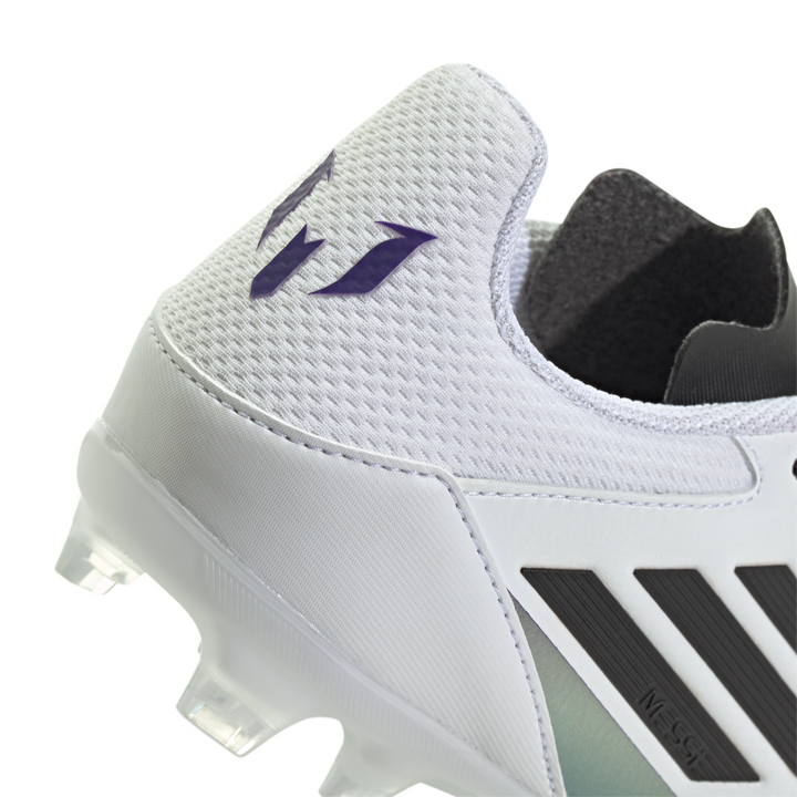 Kids F50 League FG/MG Messi - Cloud White/Core Black/Purple