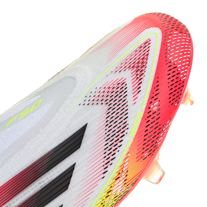 F50 Elite LL FG - White/Core Black/Solar Yellow/Red by adidas at NUMBER 10 - Buy Now!