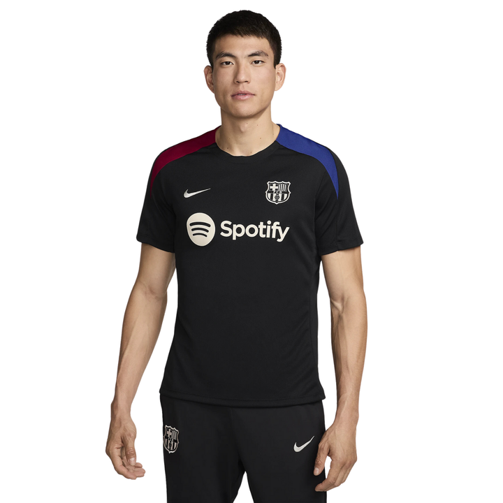 FC Barcelona Strike Shirt 24/25 - Black/Noble Red/Deep Royal Blue/Light Orewood Brown by Nike at NUMBER 10 - Buy Now!