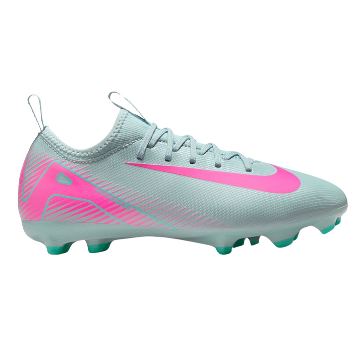 Jr Zoom Vapor 16 Academy FG/MG - Ocean Cube/Pink Blast by Nike at NUMBER 10 - Buy Now!