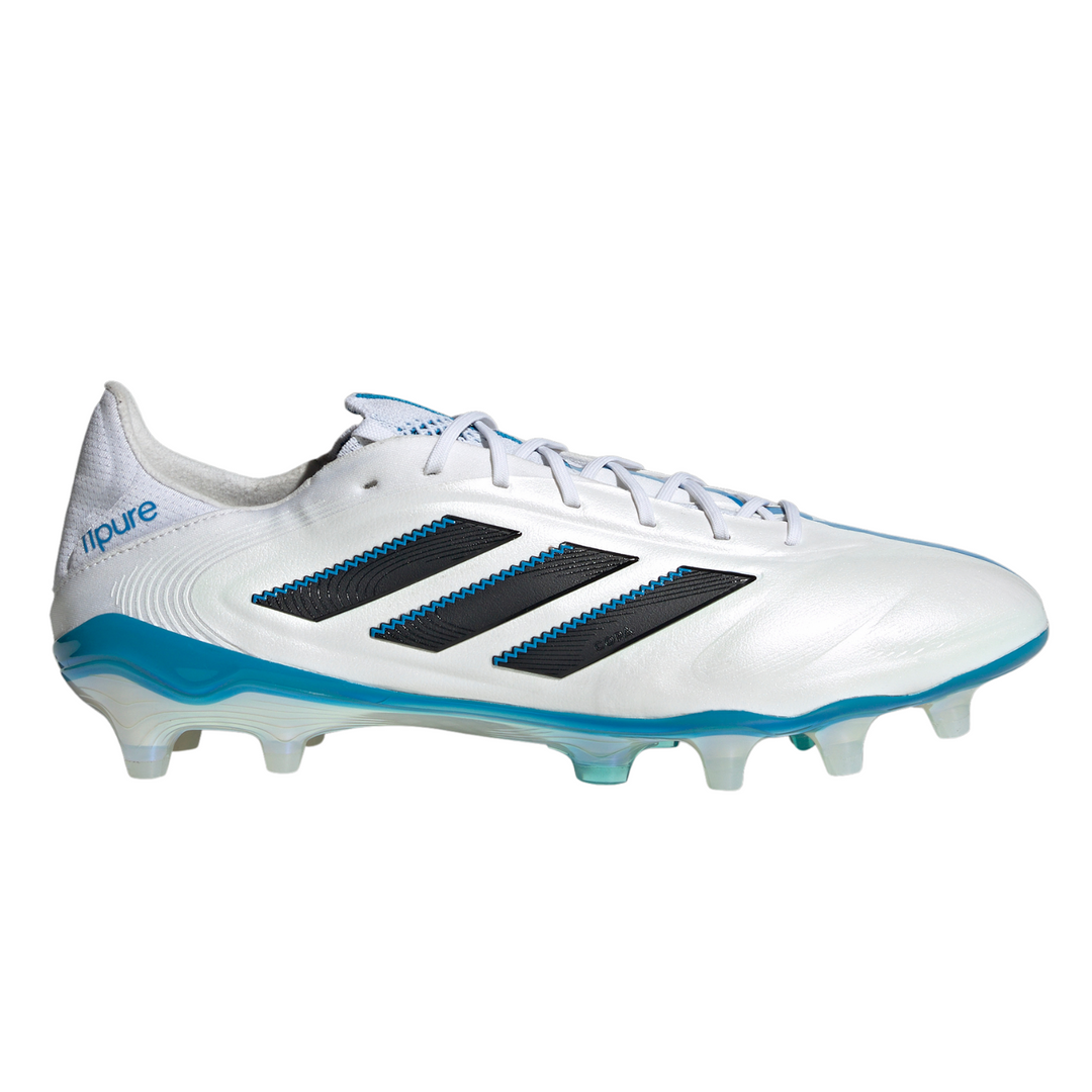 Copa 11Pure FG - Cloud White/Core Black/Solar Blue by adidas at NUMBER 10 - Buy Now!