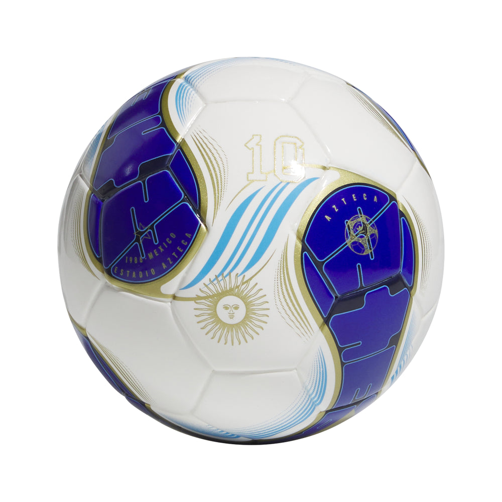 Messi Mini Ball - White/Mystery Ink/Lucid Blue/Lucky Blue - adidas - NUMBER 10