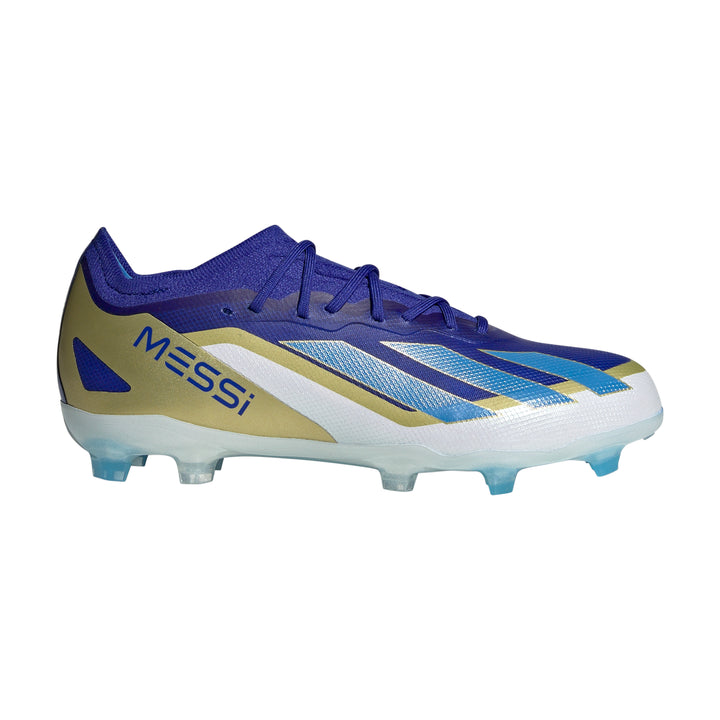 Kids X Crazyfast Messi Elite FG - Lucid Blue/Blue Burst/Cloud White - adidas - NUMBER 10
