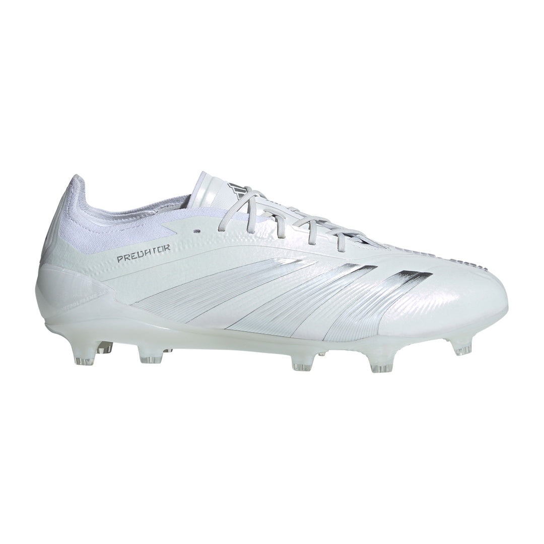 Predator Elite FG - Cloud White/Silver Metallic/Cloud White - adidas - NUMBER 10