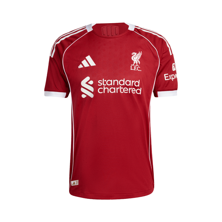 Liverpool Authentic Home Jersey 25/26 by adidas at NUMBER 10 - Buy Now!