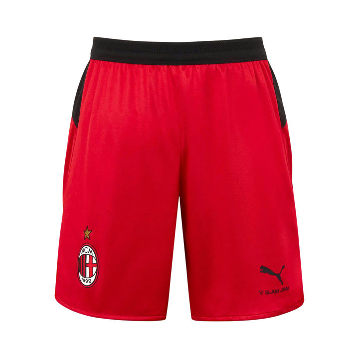 AC Milan x Slam Jam Red Shorts 25/26 by Puma at NUMBER 10 - Buy Now!