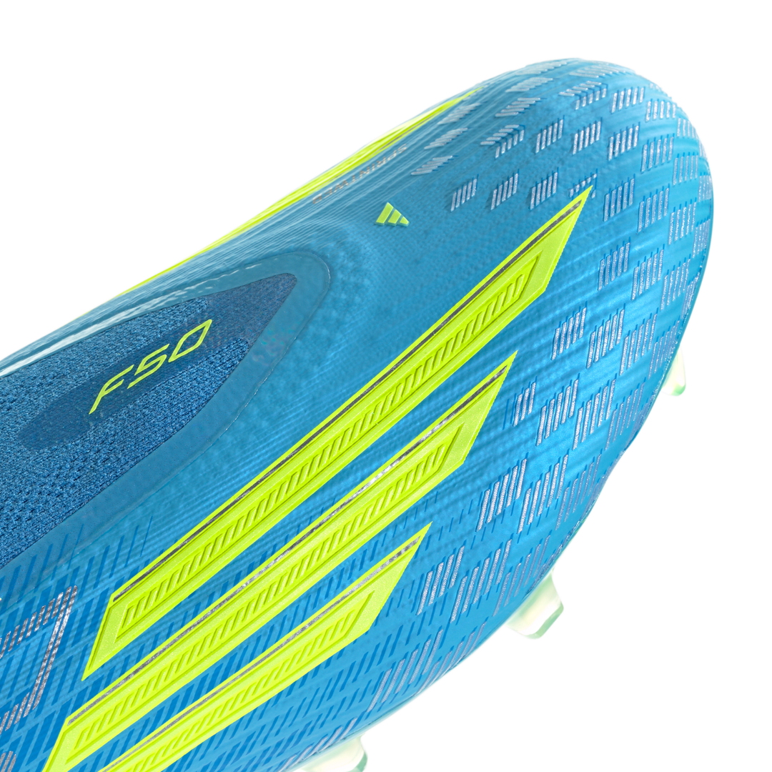 F50 LL Elite FG - Lucid Ray Blue / Team Solar Yellow 2 / Lucid Aquamarine by adidas at NUMBER 10 - Buy Now!