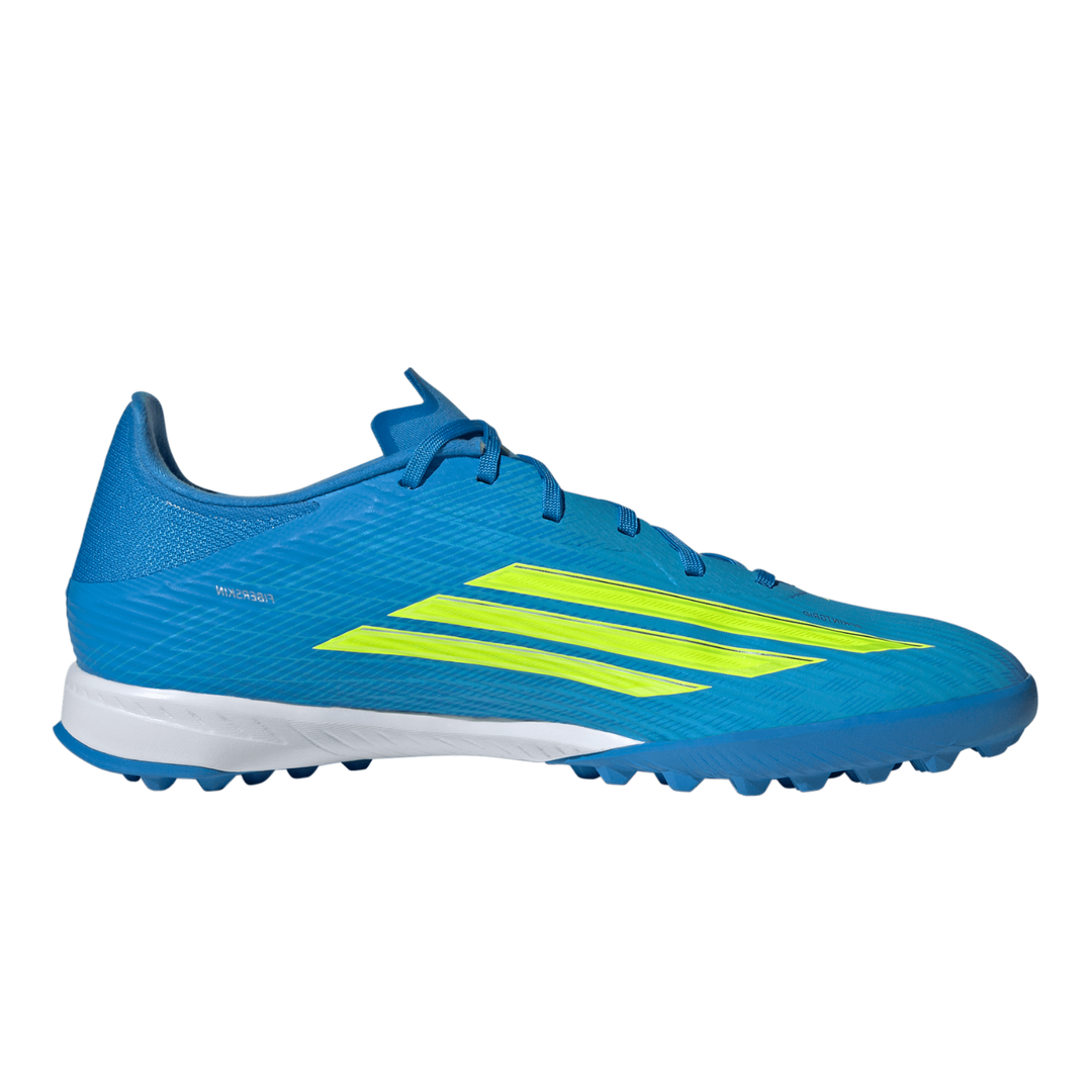 F50 League TF - Lucid Ray Blue / Team Solar Yellow 2 / Lucid Aquamarine by adidas at NUMBER 10 - Buy Now!