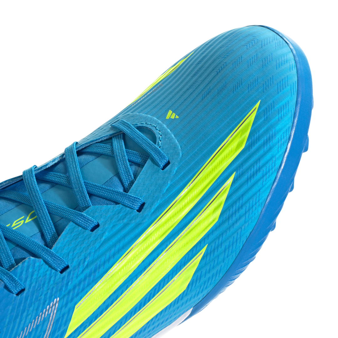 F50 League TF - Lucid Ray Blue / Team Solar Yellow 2 / Lucid Aquamarine by adidas at NUMBER 10 - Buy Now!
