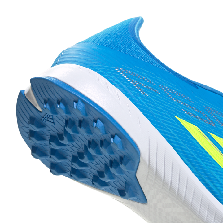 F50 League TF - Lucid Ray Blue / Team Solar Yellow 2 / Lucid Aquamarine by adidas at NUMBER 10 - Buy Now!