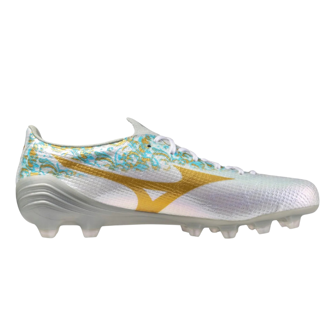 Mizuno Alpha a III FG 'Joao Felix' - White / Viseu Blue by Mizuno at NUMBER 10 - Buy Now!