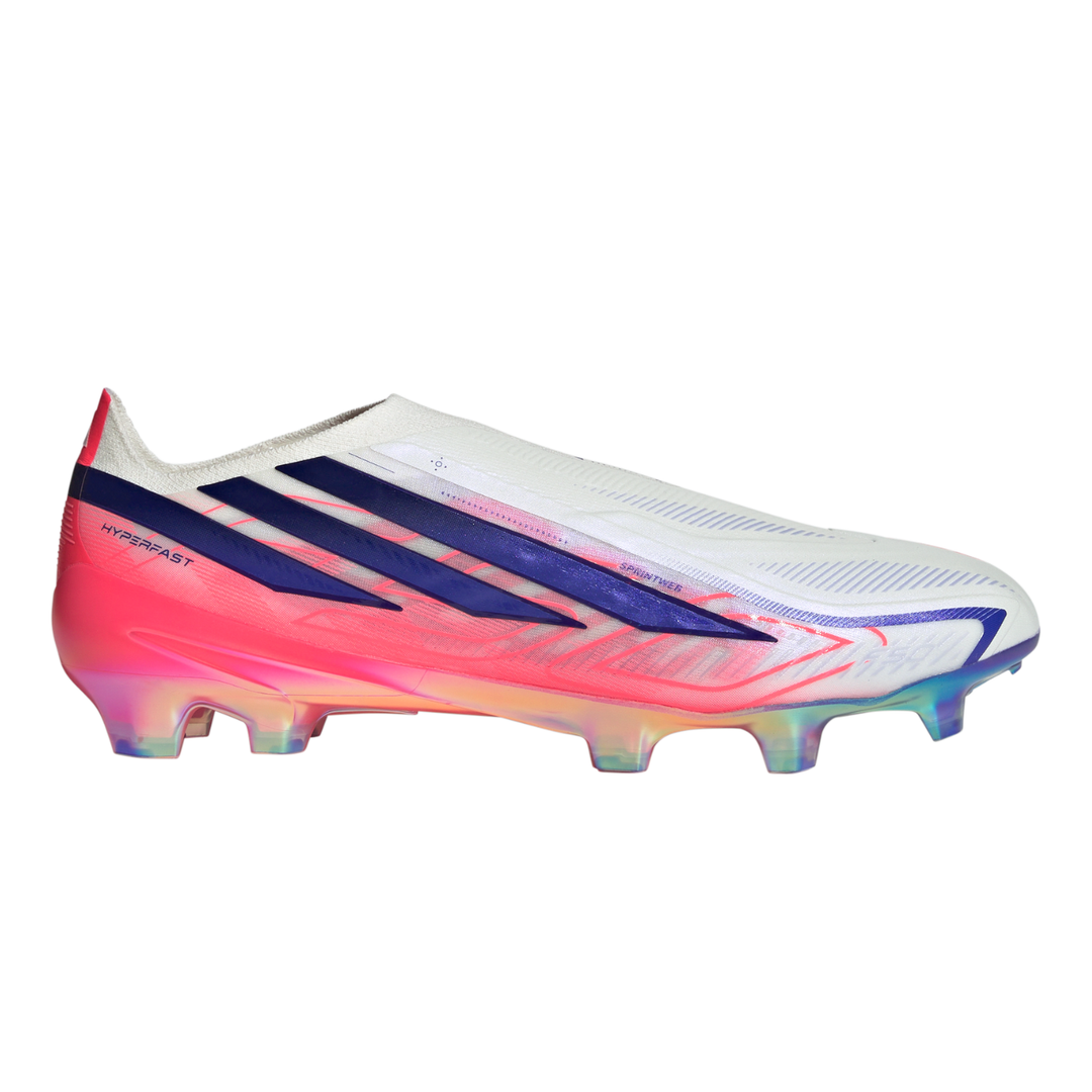 F50 Hyperfast LL Elite FG - Footwear White/Solar Purple/Solar Turbo