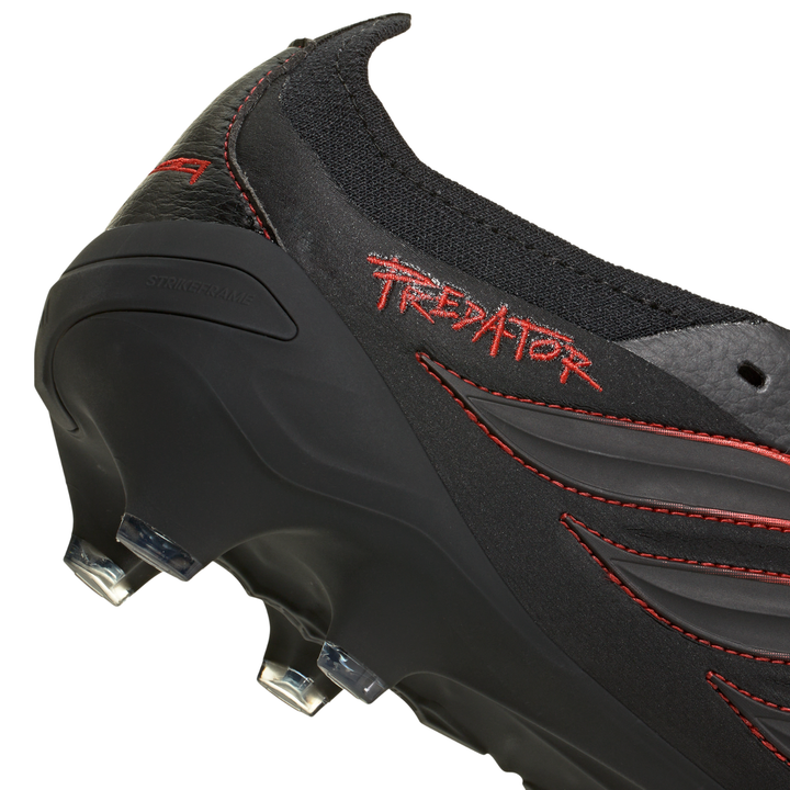 Predator Elite FT FG ‘L-TECH’ - Core Black / Core Black / Vivid Red