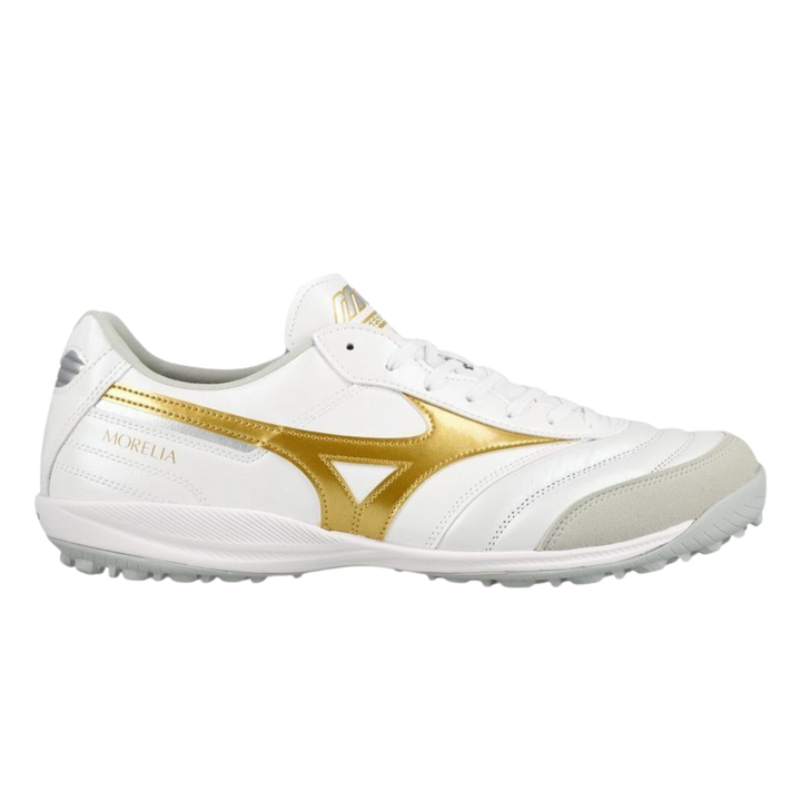 Morelia Sala Elite TF - White/Gold/Silver by Mizuno at NUMBER 10 - Buy Now!
