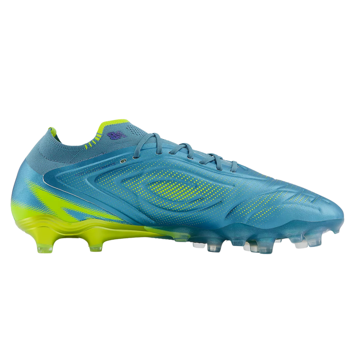 Tekela Elite Low Laced FG V5 - Metallic Blue/ Alkaline Green / Team Navy