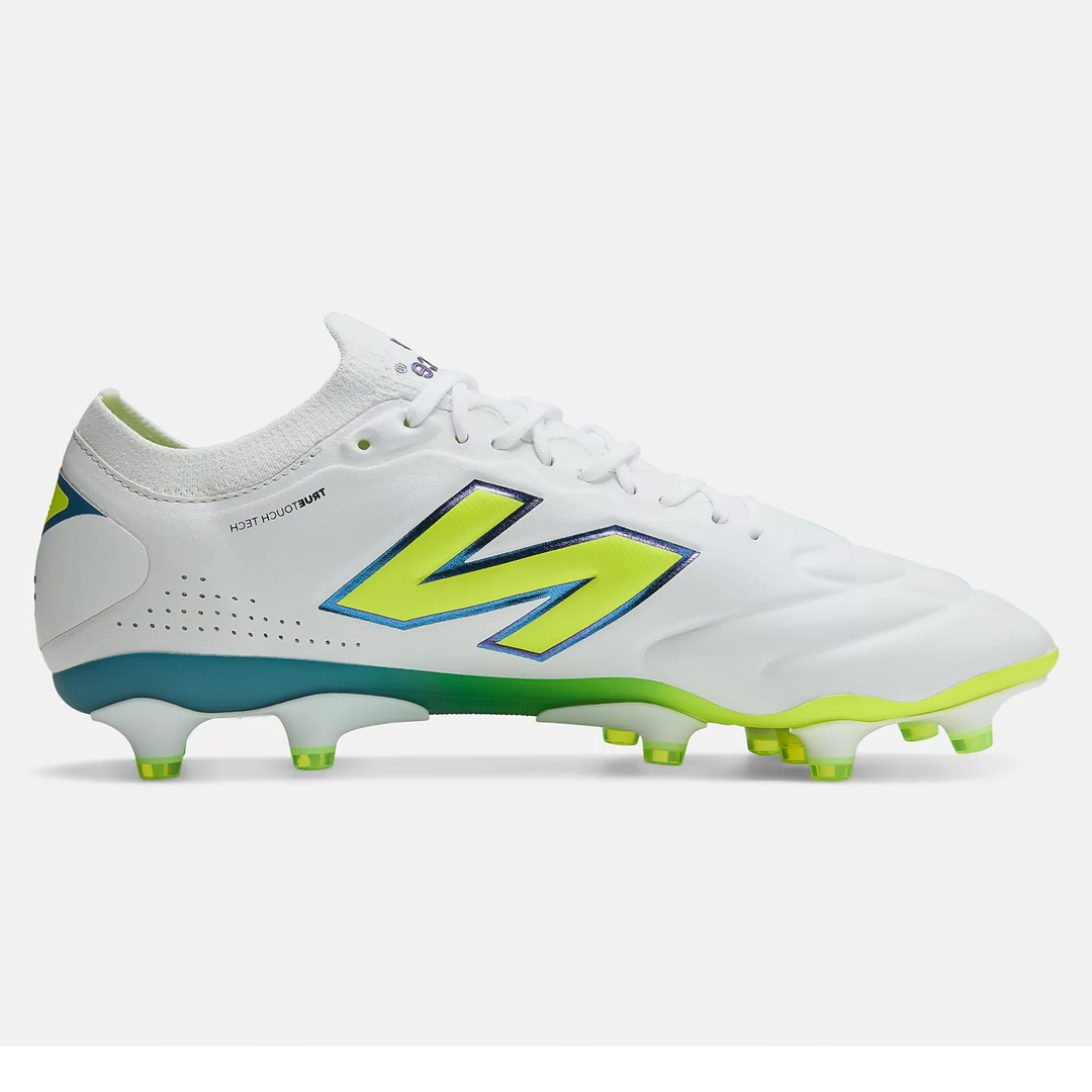 442 Elite Knit FG V3 - White / Alkaline Green